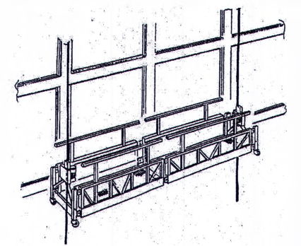 Hình A.24 - Giàn giáo treo mô đun (bắt đầu)