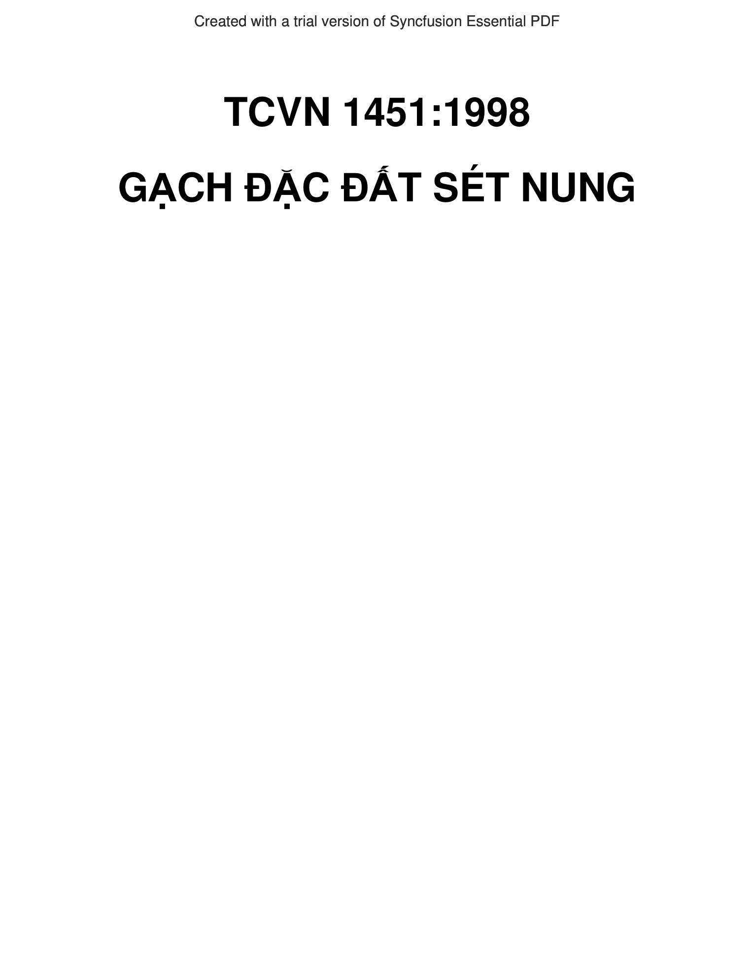 Bìa PDF TCVN 1451:1998