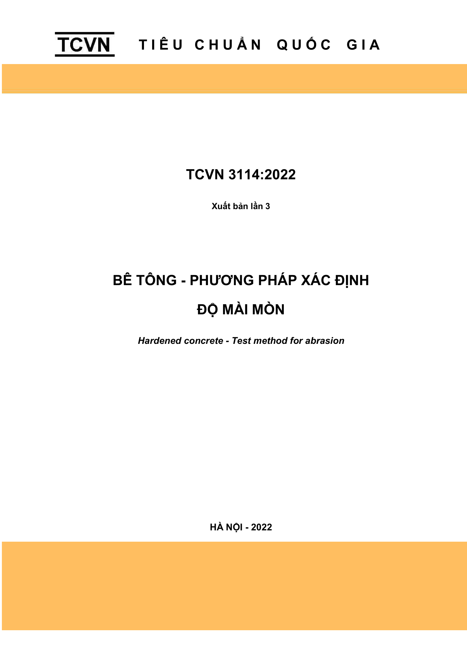 Bìa PDF TCVN 3114:2022